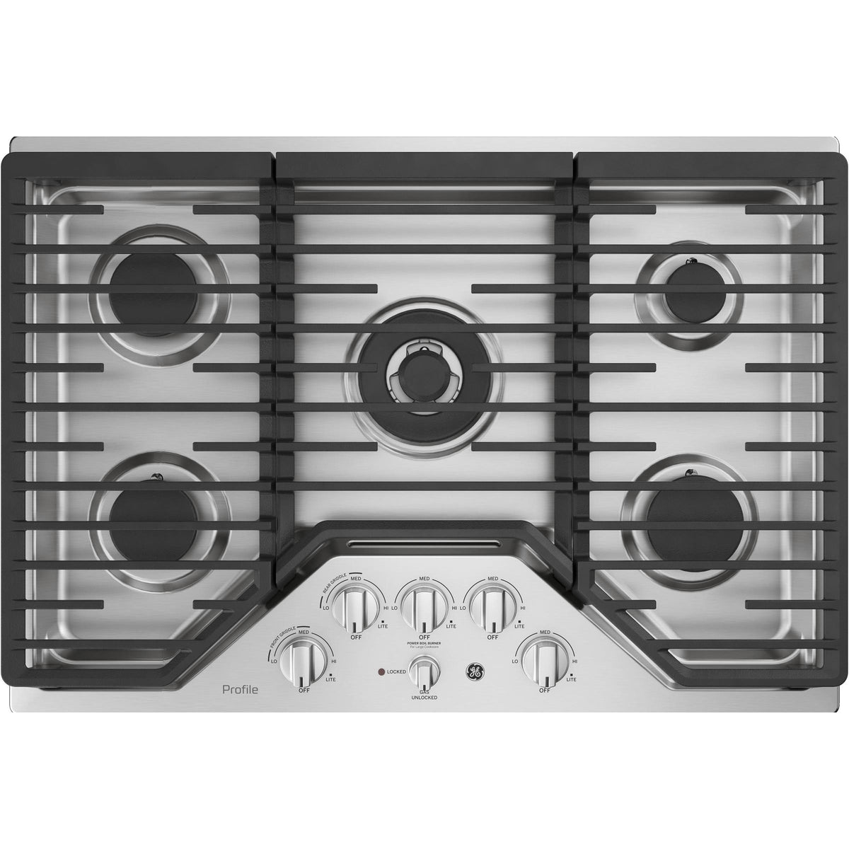 30-inch Built-In Gas Cooktop PGP9030SLSS IMAGE 1