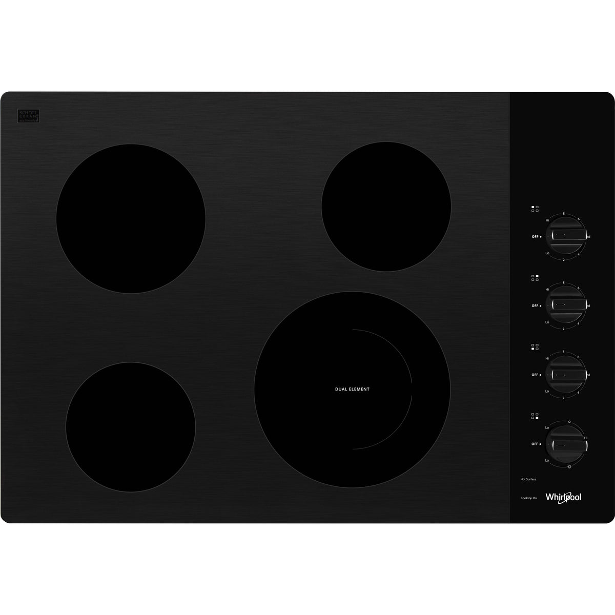 30-inch Built-In Electric Cooktop WCE55US0HB IMAGE 1
