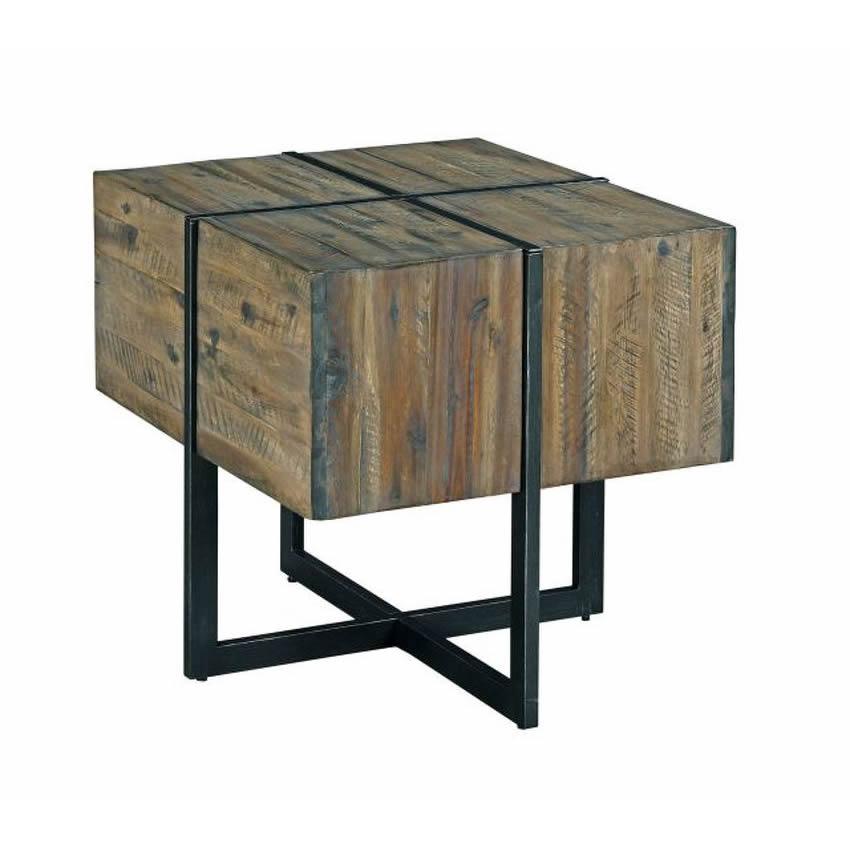 Modern Timber End Table IMAGE 1