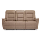 Dover Power Recliner Leather Sofa IMAGE 1