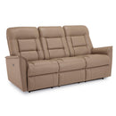 Dover Power Recliner Leather Sofa IMAGE 2