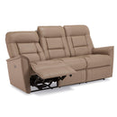 Dover Power Recliner Leather Sofa IMAGE 4