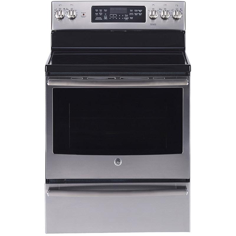 30-inch Freestanding Electric Range with True European Convection Technology JCB890SNSS IMAGE 1