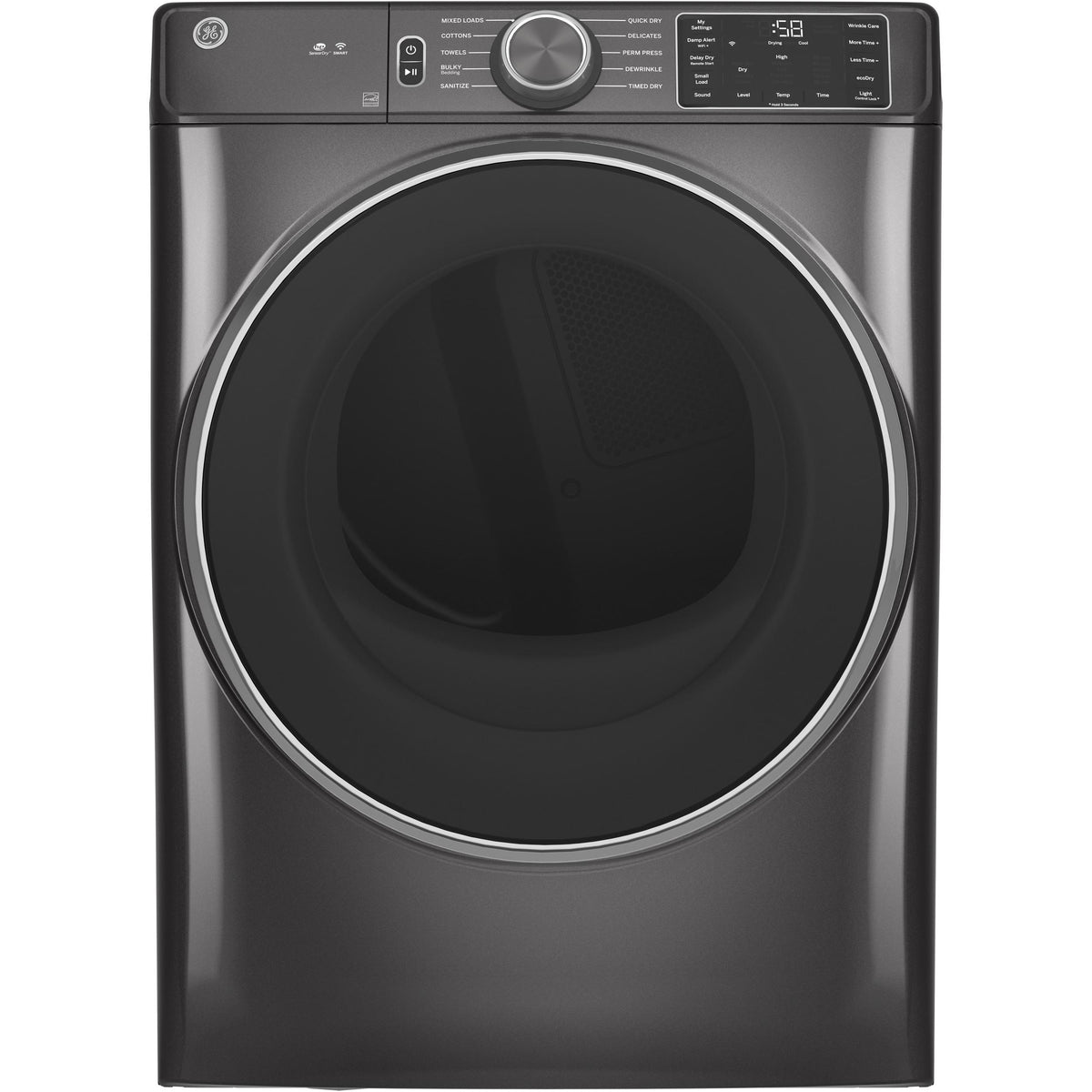 7.8 cu. ft. Electric Dryer with Built-in WiFi GFD55ESMNDG IMAGE 1