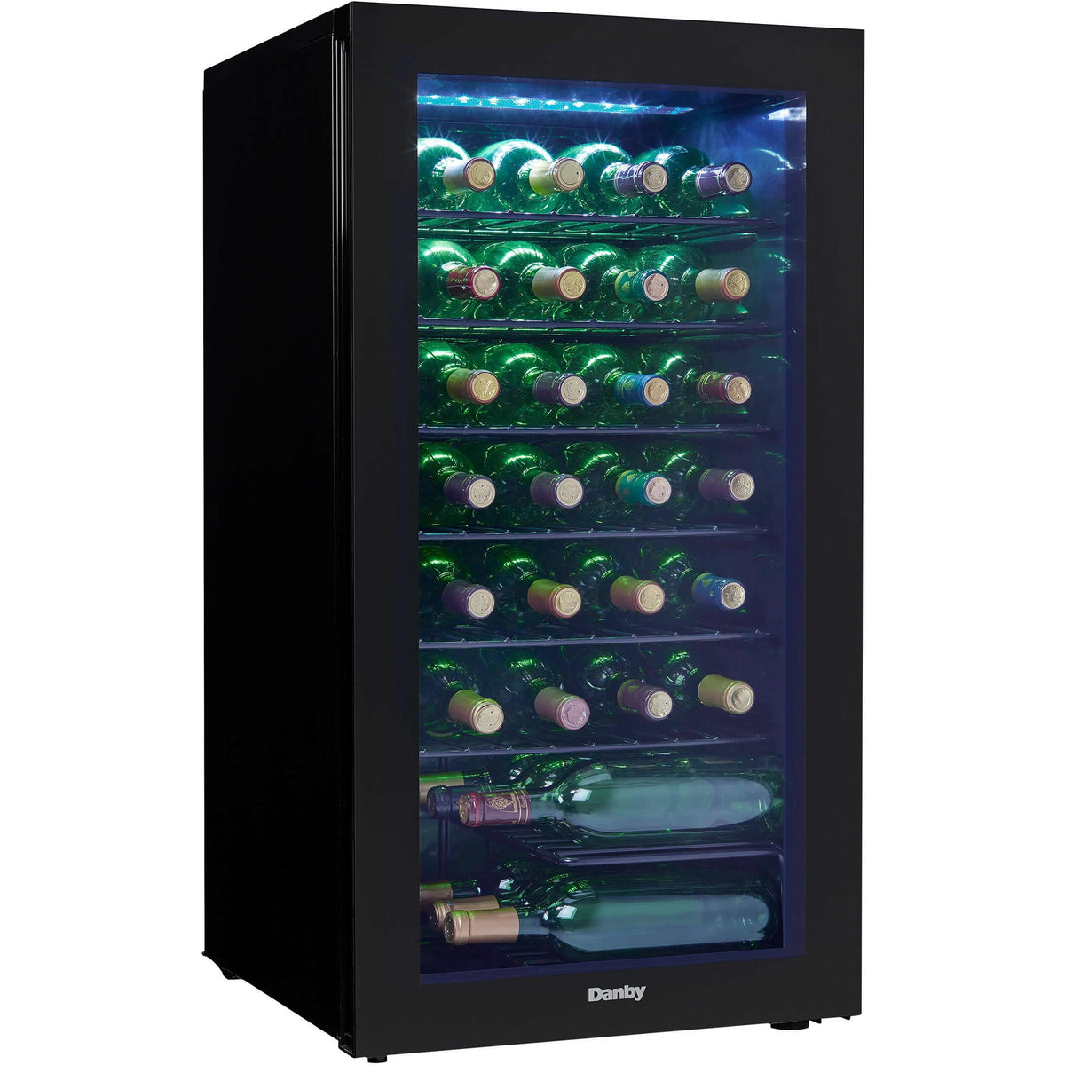 36-Bottle Freestanding Wine Cooler with LED Lighting DWC036A2BDB-6 IMAGE 1
