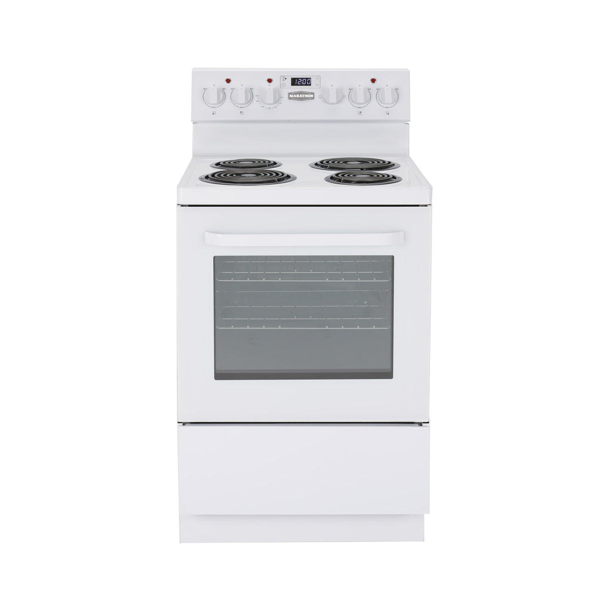 24-inch Electric Coil Range with Temperature Regulating Elements MER243W IMAGE 1