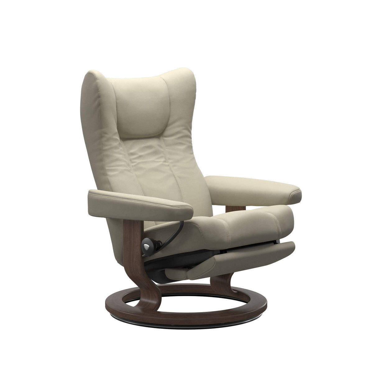 Wing Power Leather Recliner IMAGE 1