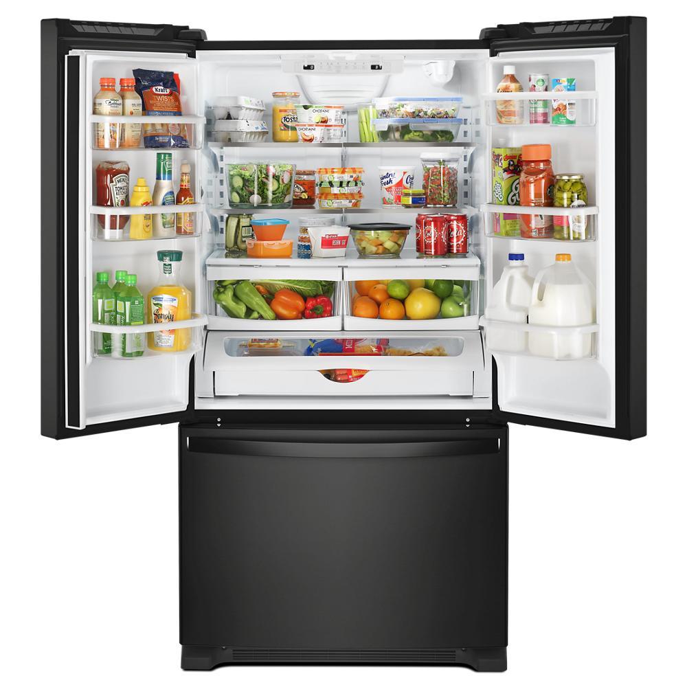 33-inch, 22.1 cu. ft. Freestanding French 3-Door Refrigerator with Factory Installed Ice Maker WRFF5333PB IMAGE 1
