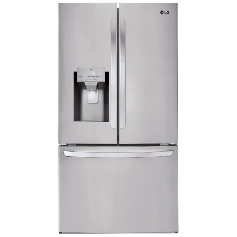 35-inch 27.7 cu. ft. 3-Door French Door Refrigerator LRFS28XBS IMAGE 1