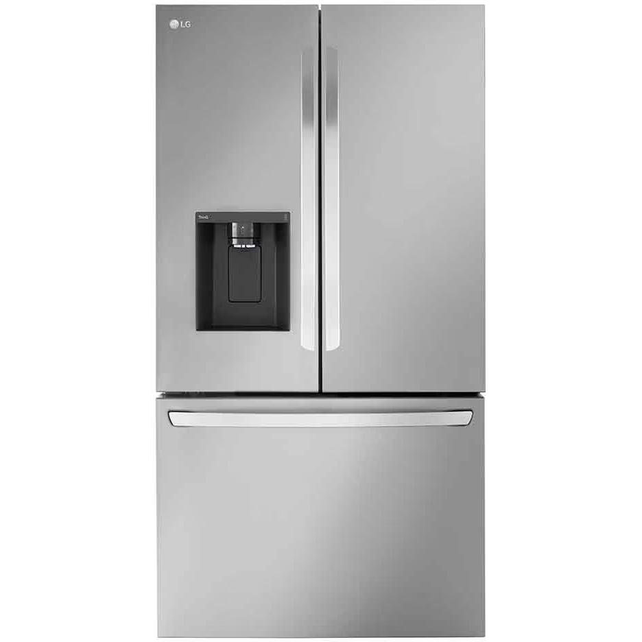 36-inch, 26 cu. ft. Counter-Depth French 3-Door Refrigerator with Dual Ice Makers LRFXC2606S IMAGE 1