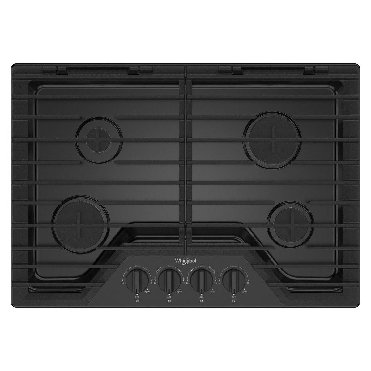 30-inch Built-in Gas Cooktop with EZ-2-Lift™ Hinged Cast-Iron Grates WCGK5030PB IMAGE 1