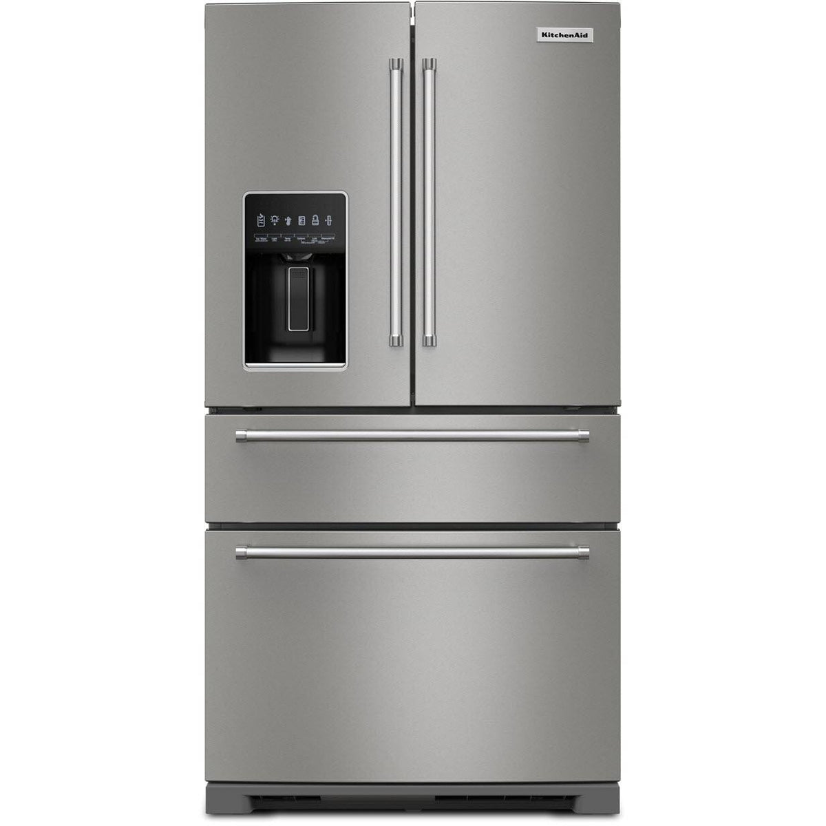 36-inch French 4-Door Refrigerator with External Water and Ice Dispensing system KRMF536RPS IMAGE 1
