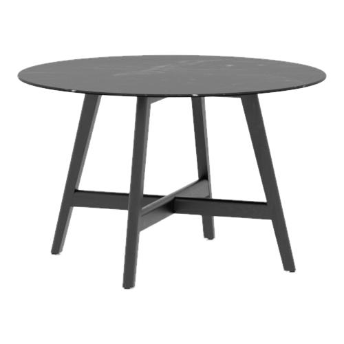 Round Downtown Dining Table with Ceramic Top IMAGE 1