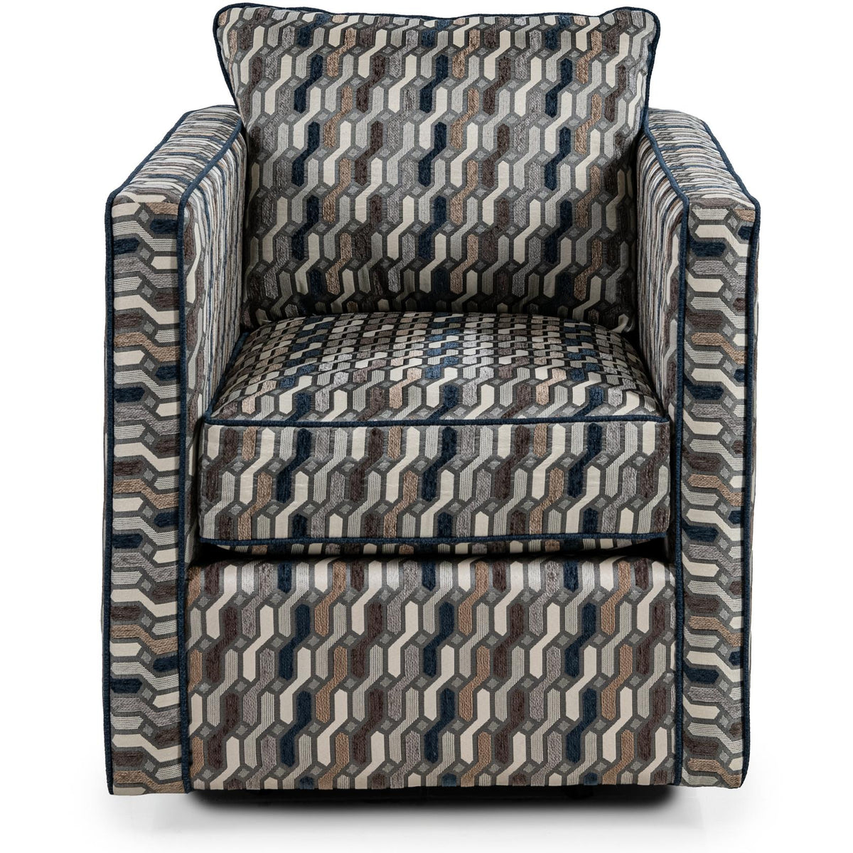 Swivel Fabric Accent Chair IMAGE 1