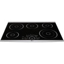 LG STUDIO 30-inch Built-In Electric Cooktop with SmoothTouch™ Controls LSCE305ST IMAGE 2