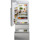 Sub-Zero 36-inch, 19.7 cu. ft. Built-in Bottom Freezer Refrigerator with Internal Ice Maker IT-36CI-LH IMAGE 3