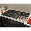 Wolf 36-inch Built-In Gas Cooktop CG365P/S/LP IMAGE 2
