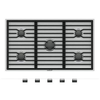 Wolf 36-inch Built-In Gas Cooktop CG365C/S IMAGE 1