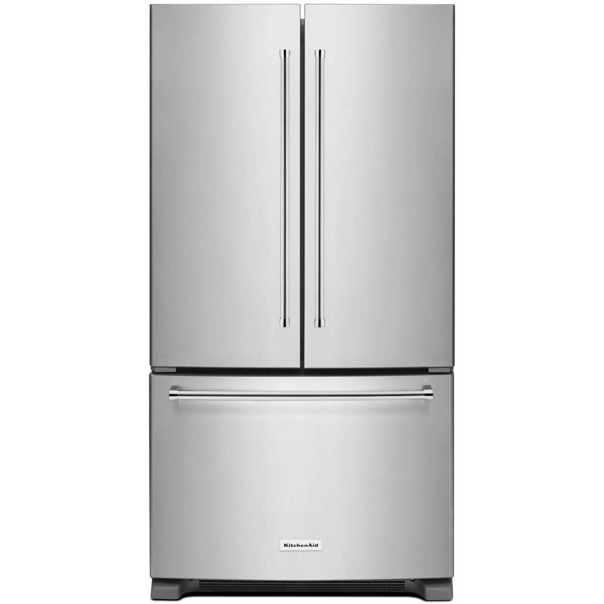KitchenAid 36-inch, 20 cu. ft. French 3-Door Refrigerator with Interior Water Dispenser KRFC300ESS IMAGE 1