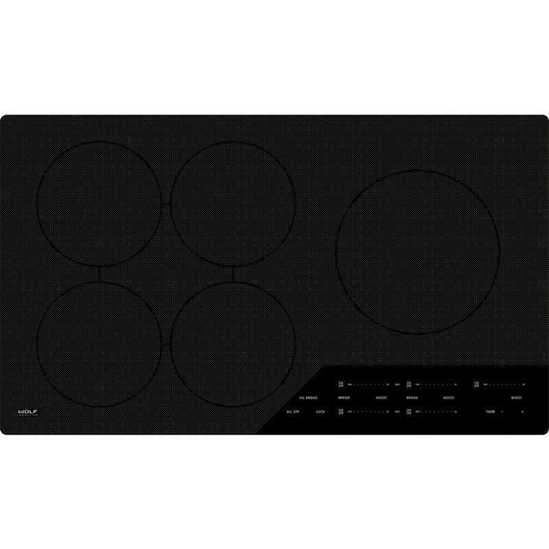 Wolf 36-inch Built-In Induction Cooktop CI365C/B IMAGE 1