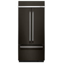 KitchenAid 36-inch, 20.8 cu.ft. Built-in French 3-Door Refrigerator with Internal Ice Maker KBFN506EBS IMAGE 1