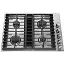 KitchenAid 30-inch Built-in Gas Cooktop with Downdraft KCGD500GSS IMAGE 1