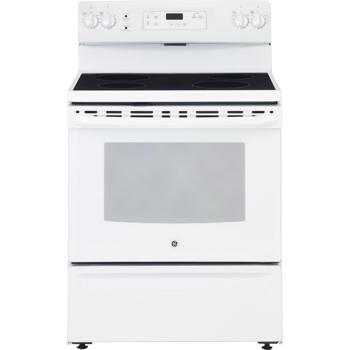 GE 30-inch Freestanding Electric Range with Smooth Top JCBS630DKWW IMAGE 1