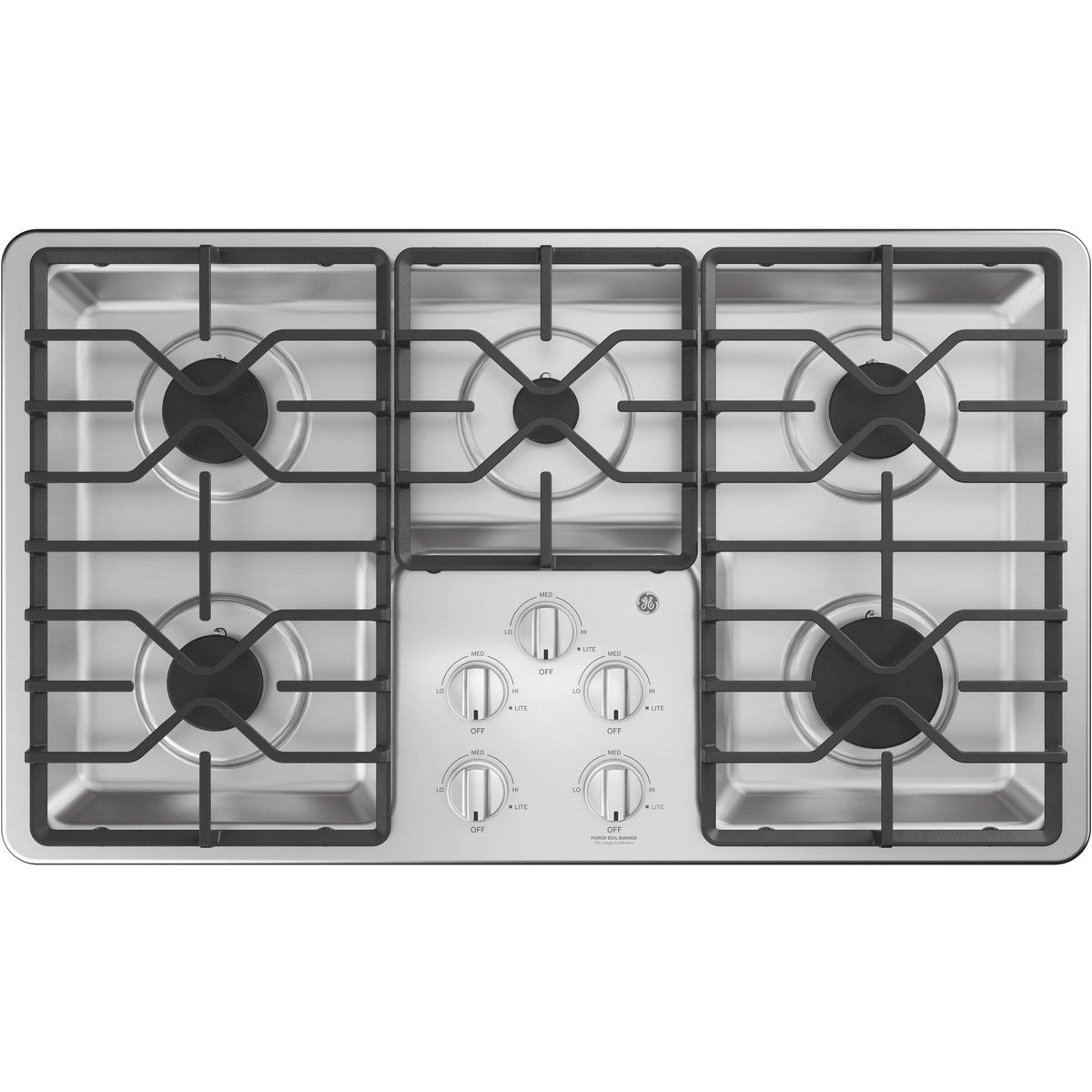 36-inch Built-In Gas Cooktop with MAX Burner System JGP3036SLSS IMAGE 1