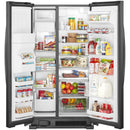 Whirlpool 36-inch, 24.5 cu. ft. Freestanding Side-by-Side Refrigerator with Exterior Ice and Water Dispenser with EveryDrop™ Water Filtration WRS335SDHB IMAGE 4
