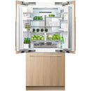 Fisher & Paykel 36-inch, 16.8 cu. ft. Built-in French 3-Door Refrigerator with Ice Maker RS36A80J1 N IMAGE 3