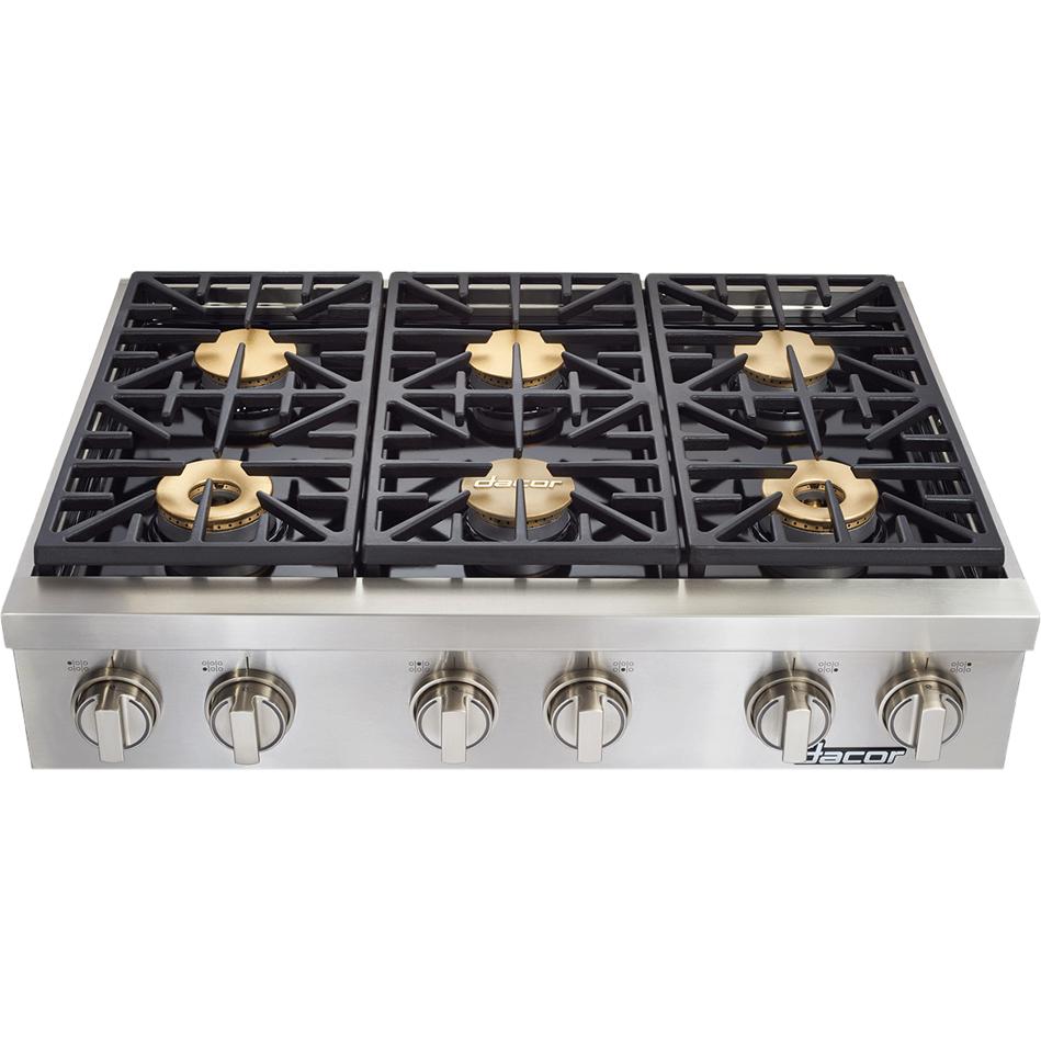 36-inch Gas Rangetop with Perma-Flame™ Technology HRTP366S/NG IMAGE 1