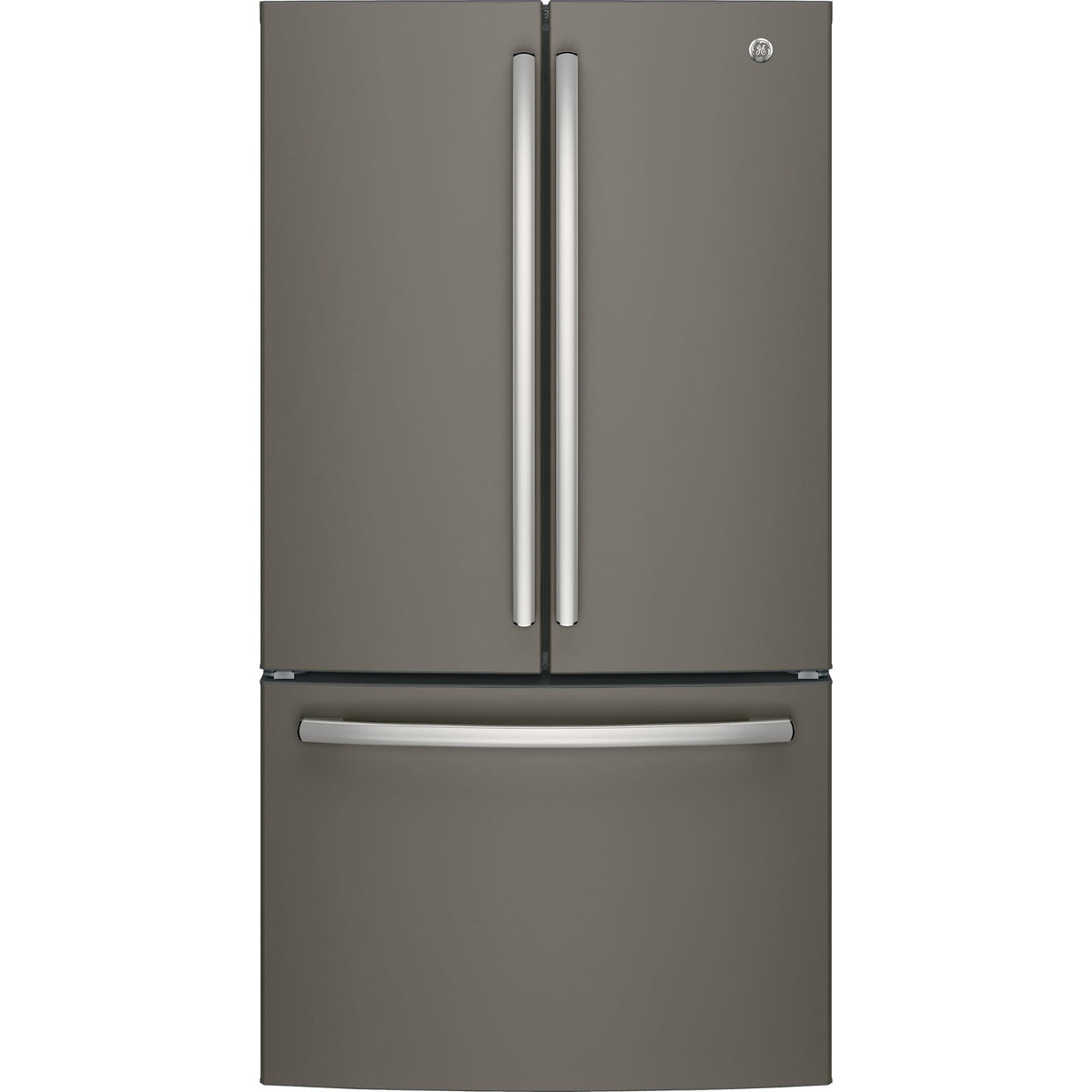 36-inch, 27 cu.ft. Freestanding French 3-Door Refrigerator with Internal Water Dispenser GNE27JMMES IMAGE 1