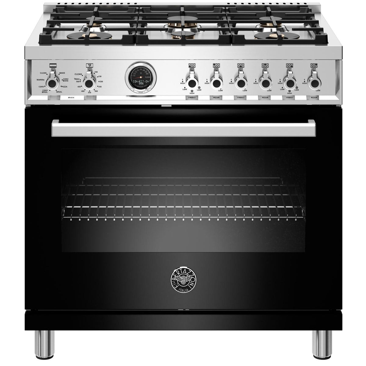 36-inch Freestanding Dual-Fuel Range with Convection PROF366DFSNET IMAGE 1
