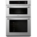 LG 30-inch, 6.4 cu.ft. Built-in Combination Wall Oven with Wi-Fi LWC3063ST IMAGE 1
