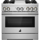 JennAir 36-inch Freestanding Dua-Fuel Range with JennAir® Culinary Center JDRP536HL IMAGE 1