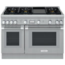 Thermador 48-inch Freestanding Dual-Fuel Range with Star® Burner PRD486WDHC IMAGE 1