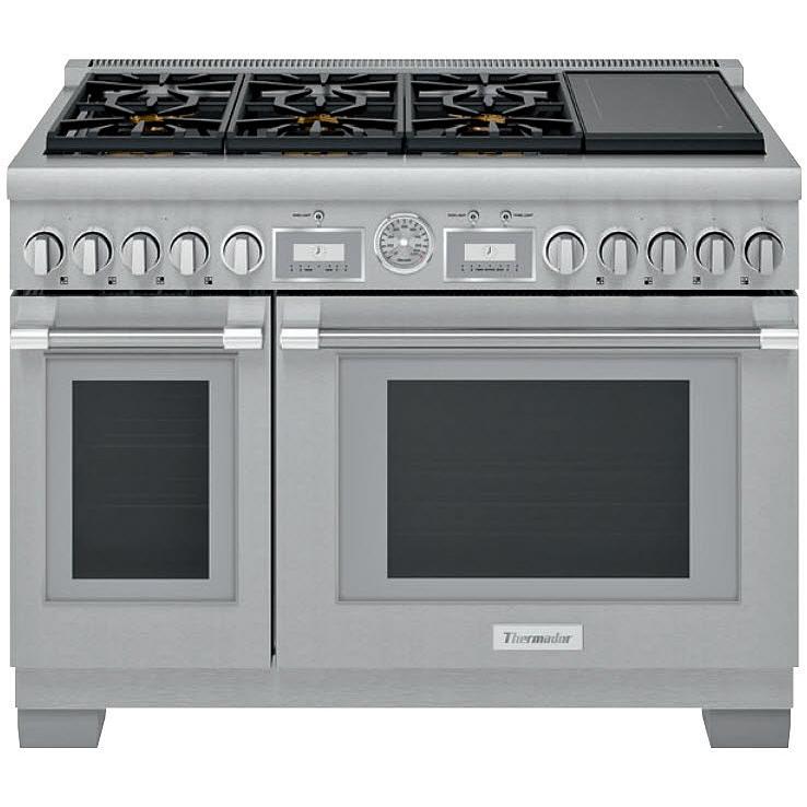 Thermador 48-inch Freestanding Dual-Fuel Range with ExtraLow® Burners PRD486WIGC IMAGE 1