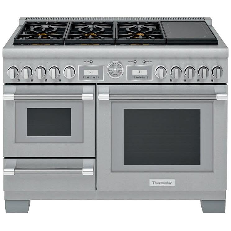 Thermador 48-inch Freestanding Dual-Fuel Range with ExtraLow® Burners PRD48WISGC IMAGE 1