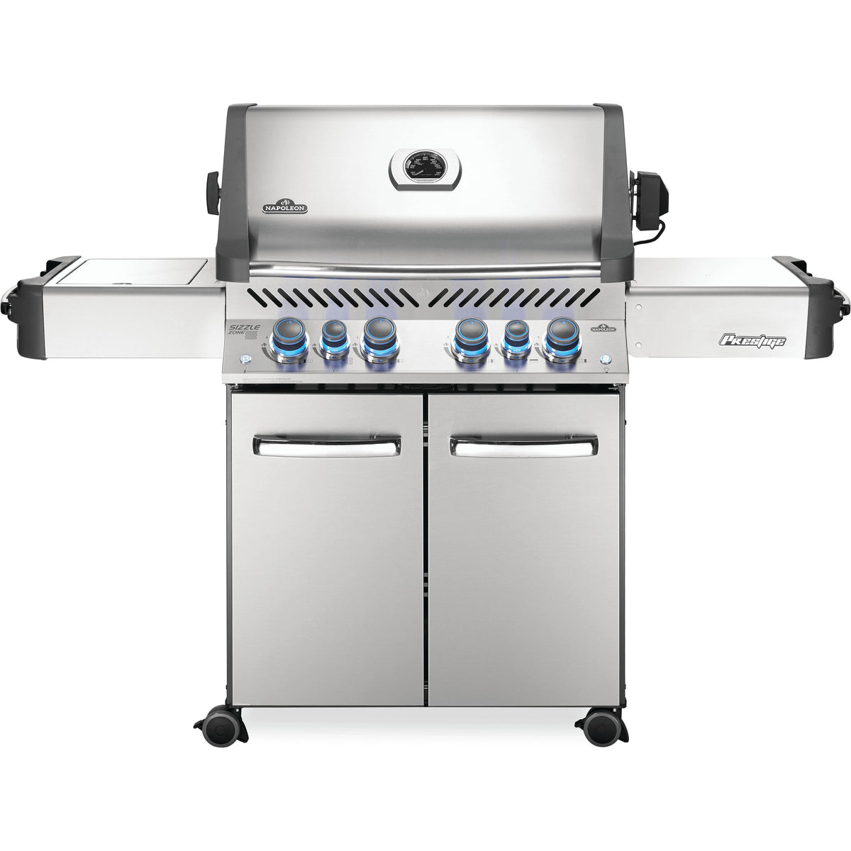 80,000 BTU Series Prestige® 500 RSIB Liquid Propane Gas Grill with Infrared Side and Rear Burners P500RSIBPSS-3 IMAGE 1