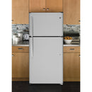 GE 30-inch 18 cu. ft. Top Freezer Refrigerator GTE18FSLKSS IMAGE 4