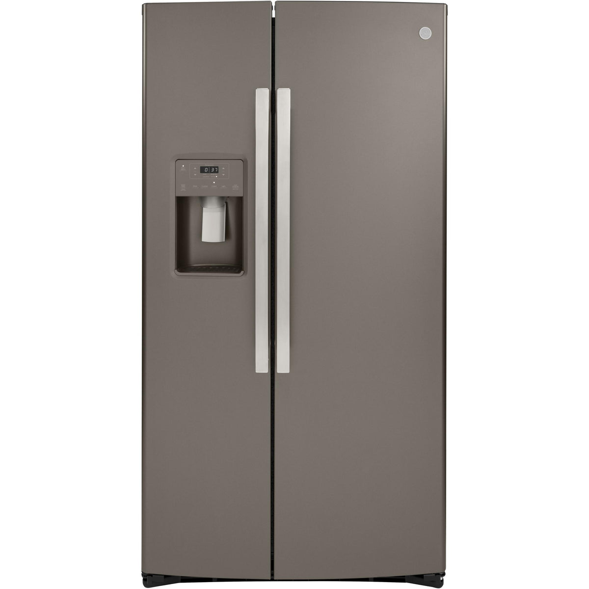 36-inch, 21.8 cu.ft. Counter-Depth Side-by-Side Refrigerator with Water and Ice Dispensing System GZS22IMNES IMAGE 1