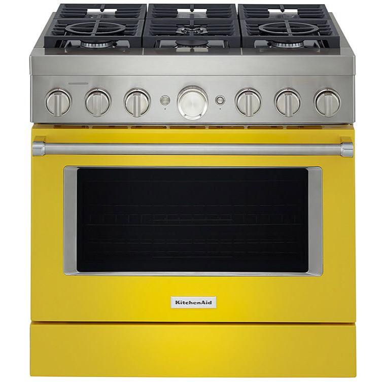 36-inch Freestanding Gas Range with Even-Heat™ True Convection KFGC506JYP IMAGE 1