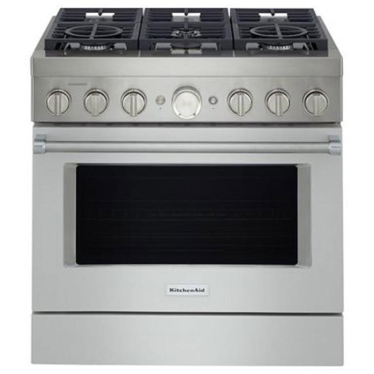 36-inch Freestanding Gas Range with Even-Heat™ True Convection KFGC506JMH IMAGE 1