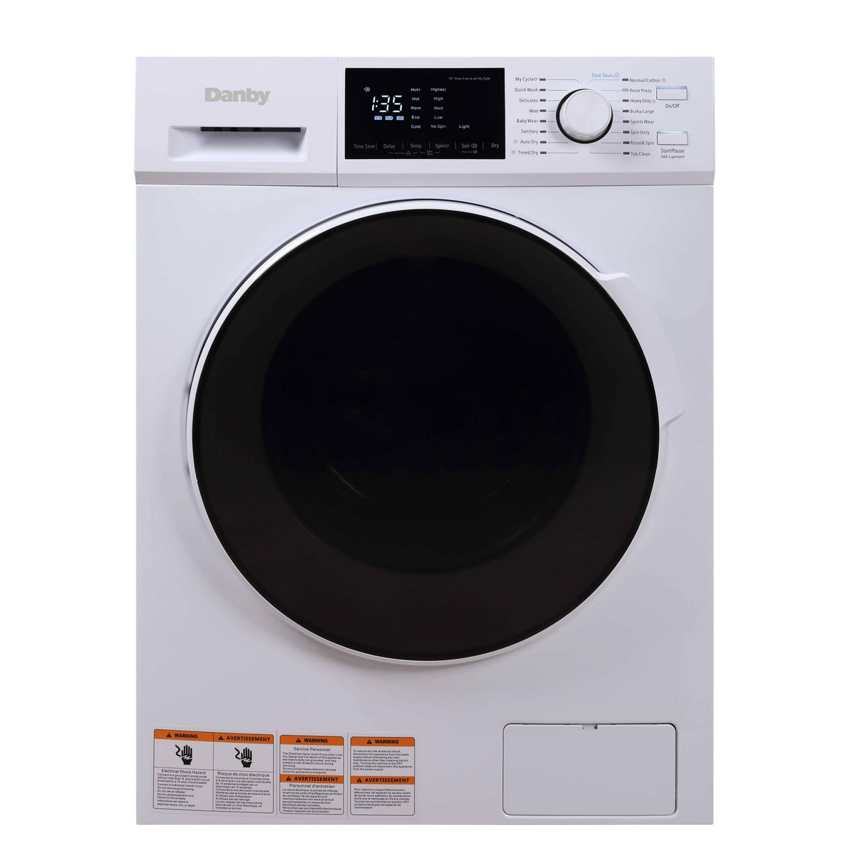 Danby All-in-One Laundry Center with LED Display DWM120WDB-3 IMAGE 1