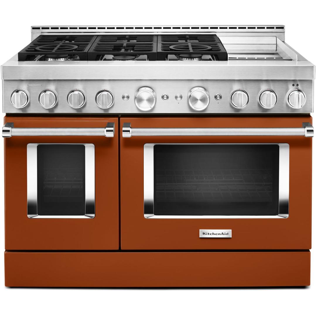 48-inch Freestanding Gas Range with Even-Heat™ True Convection KFGC558JSC IMAGE 1