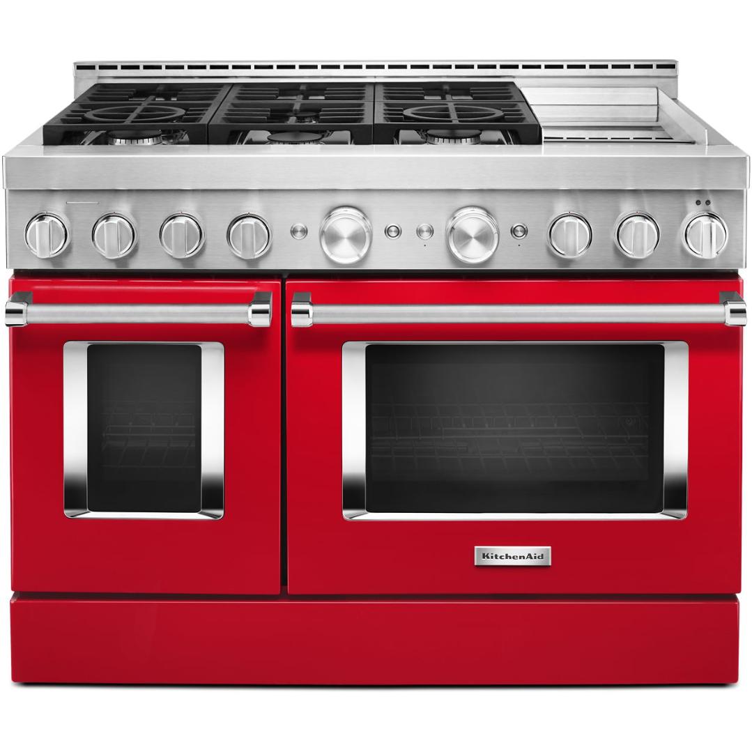 48-inch Freestanding Gas Range with Even-Heat™ True Convection KFGC558JPA IMAGE 1