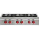 Wolf 36-inch Built-in Gas Rangetop with 6 Burners SRT366-LP IMAGE 1