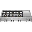 Bertazzoni 48-inch Built-in Dual Fuel Built-in Rangetop with Electric Griddle PROF486GRTBXT IMAGE 1