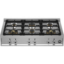 Bertazzoni 36-inch Built-in Gas Rangetop with 6 Burners PROF366RTBXT IMAGE 1