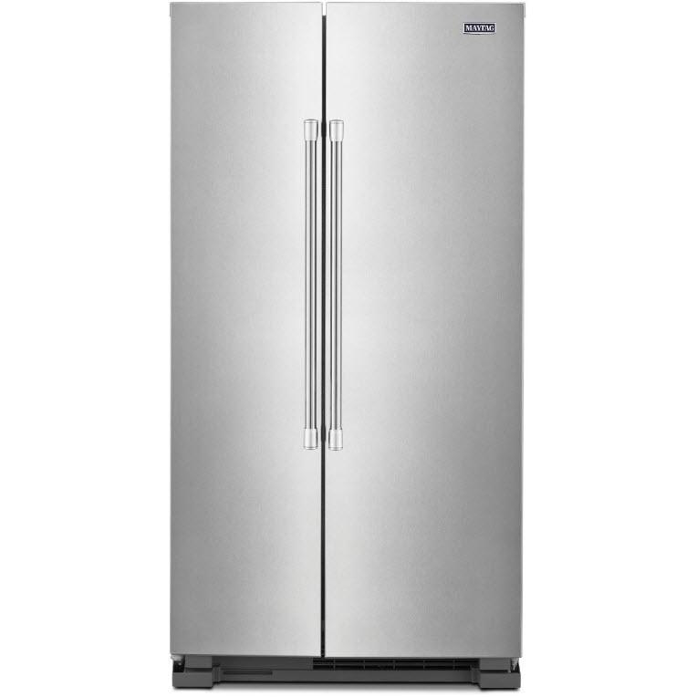 36-inch, 25 cu.ft. Freestanding Side-by-Side Refrigerator with BrighSeries™ LED Lighting MSS25N4MKZ IMAGE 1